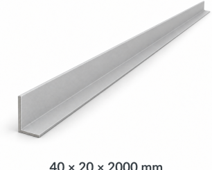 Išorinio kampo 40 × 20 × 2000 mm iliustracinė vizualizacija